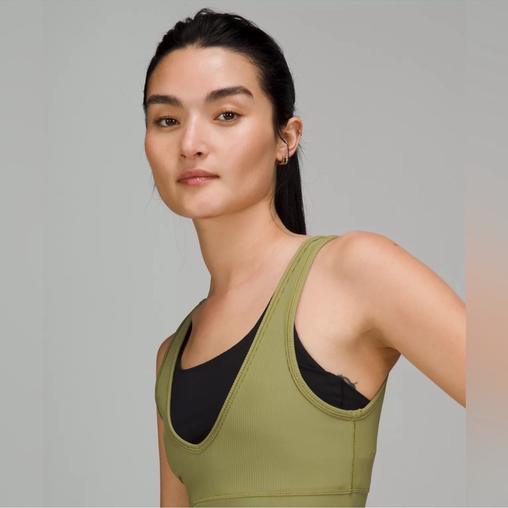 Lululemon Power Pivot Ribbed Tank Ribbed Crop Top Reversible - Picture 3 of 7